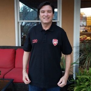 Arsenal Football Club Black Golf Shirt Size XL
